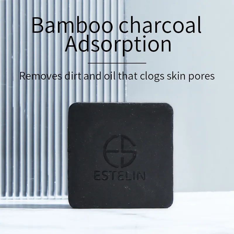 Estelin Black Charcoal & 24k Gold Soap 100g Facial Soap