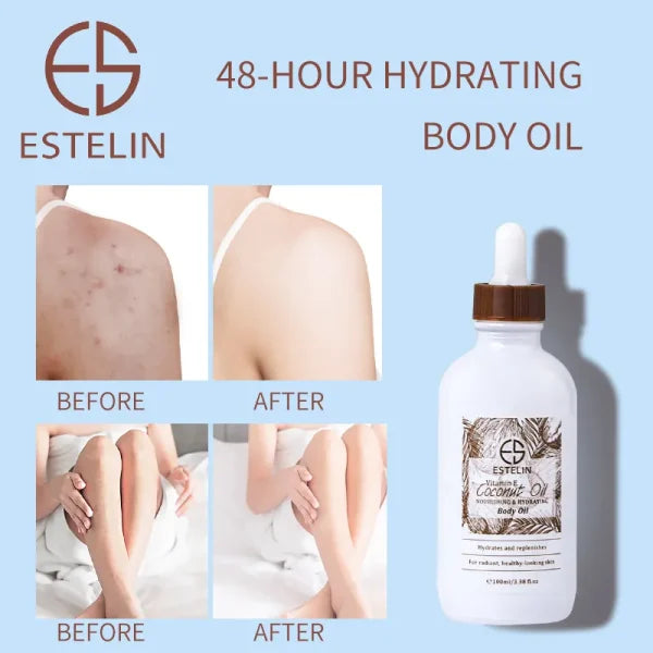 Estelin Coconut Oil & Vitamin E Nourishing & Hydrating Body Oil – 100ml ₨994