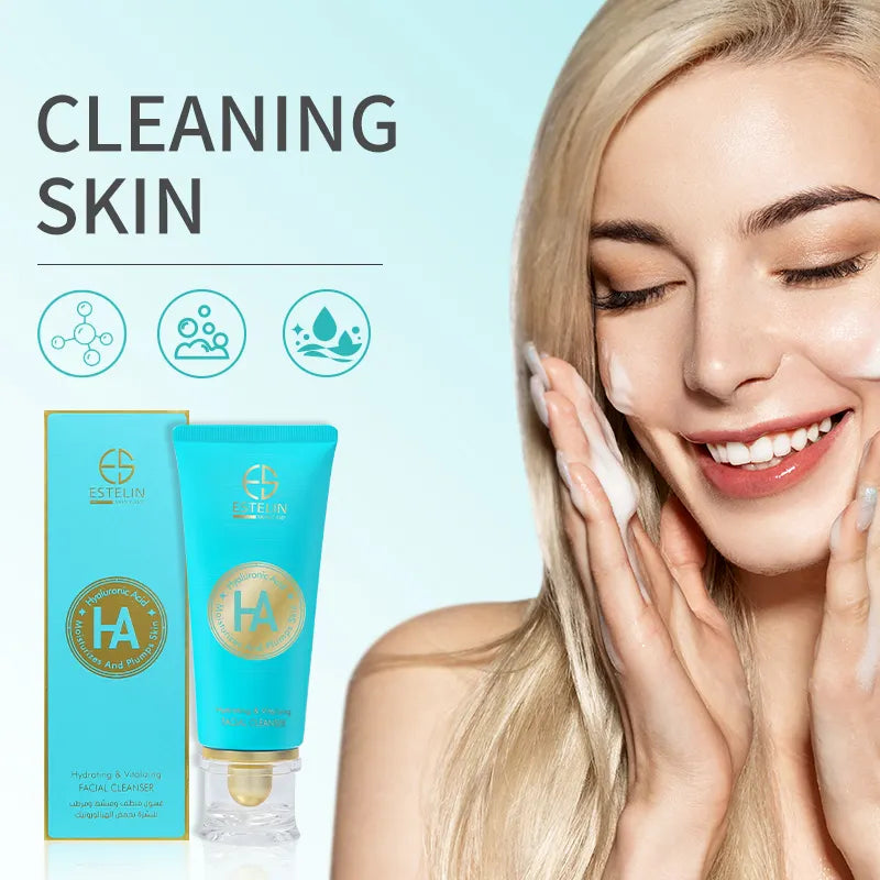 Estelin Hyaluronic Acid Hydrating & Vitalizing Facial Cleanser – 80g