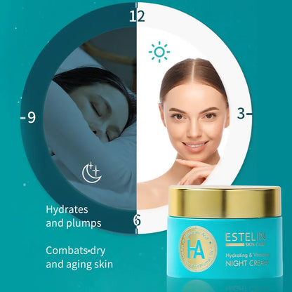 Estelin Hyaluronic Acid Hydrating & Vitalizing Night Cream – 50g