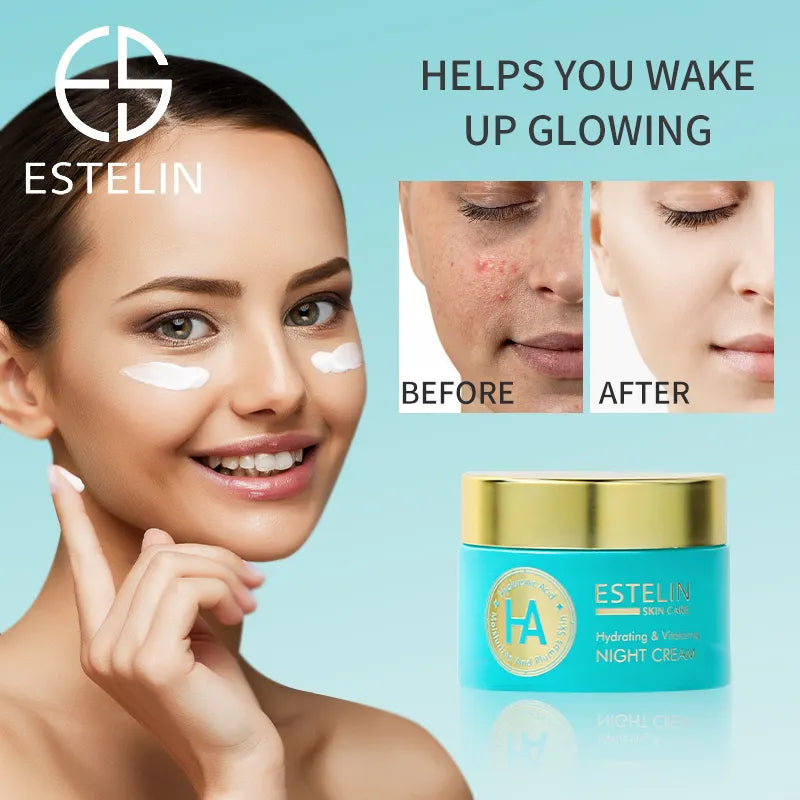 Estelin Hyaluronic Acid Hydrating & Vitalizing Night Cream – 50g