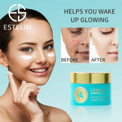 Estelin Hyaluronic Acid Hydrating & Vitalizing Night Cream – 50g