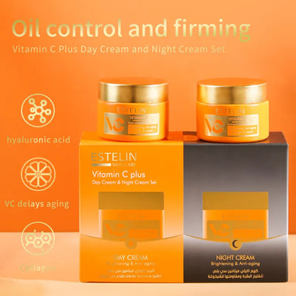 Estelin Vitamin C Plus Day Cream & Night Cream Set