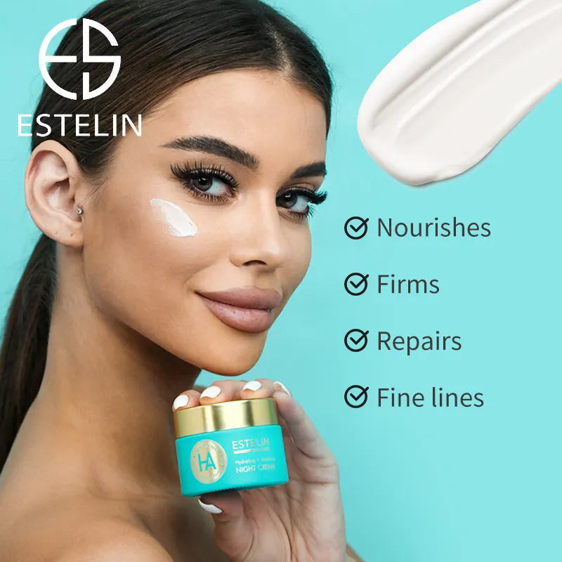 Estelin Hyaluronic Acid Hydrating & Vitalizing Night Cream – 50g