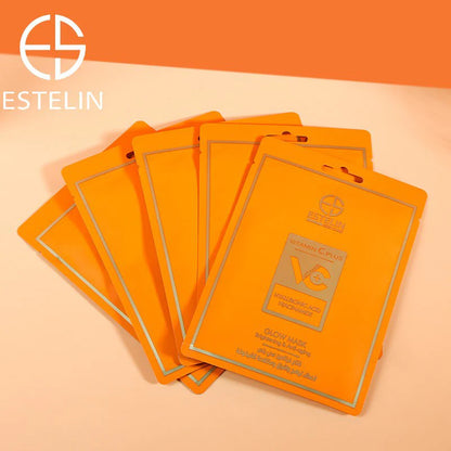 Estelin Vitamin C Plus Brightening & Anti-aging Glow Mask – (10pc/box)