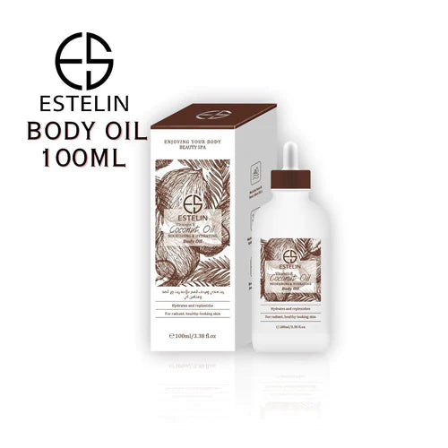 Estelin Coconut Oil & Vitamin E Nourishing & Hydrating Body Oil – 100ml ₨994