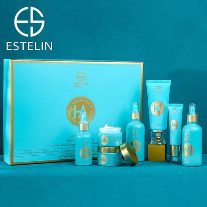 Estelin Hyaluronic Acid Hydrating & Vitalizing Skin Care Set – 7 Pcs Set